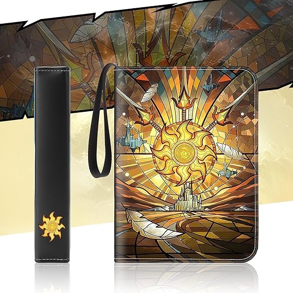 TCGUARD 900-Card Trading Card Binder – 9-Pocket Album for MTG, YGO, PTCG (Gold)